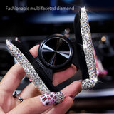 Crystal Diamond Universal Car Phone Holder Bling Rhinestone Car Air