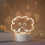 Cute 3D Night Light LED Lovely Bear Dog Table USB