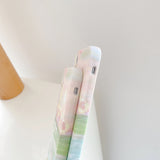 Cute Art Oil Painting Hidden Bracket Phone Case iPhone Phone