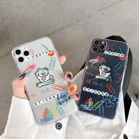 Cute Bear Phone Case For Samsung