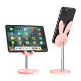 Cute Bunny Rabbit Desktop Phone Stand Portable Universal Adjustable Office