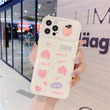 Cute Cartoon Camera Peach Phone Case For iphone