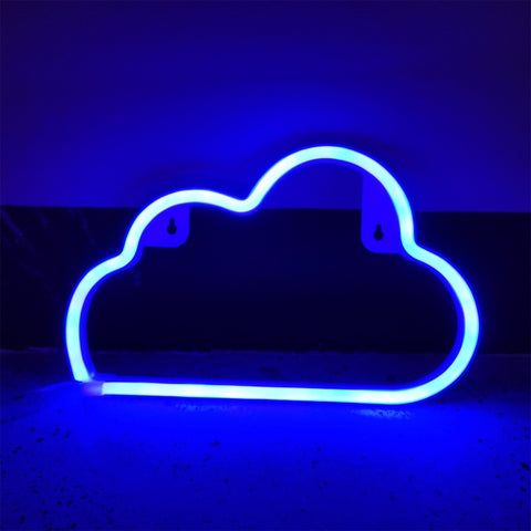 Cute Cartoon Cloud Decorative LED Neon Night Lamp Light