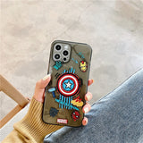 Cute Cartoon Emblem Pattern Phone Cases for iPhone