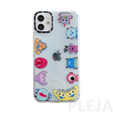 Cute Cartoon Monster Patterns Phone Case For iPhone