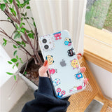 Cute Cartoon Monster Patterns Phone Case For iPhone