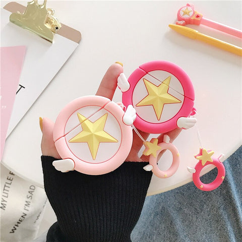 Cute AirPods Silicone Bluetooth Ear phone Case  Cover  Anime Phone