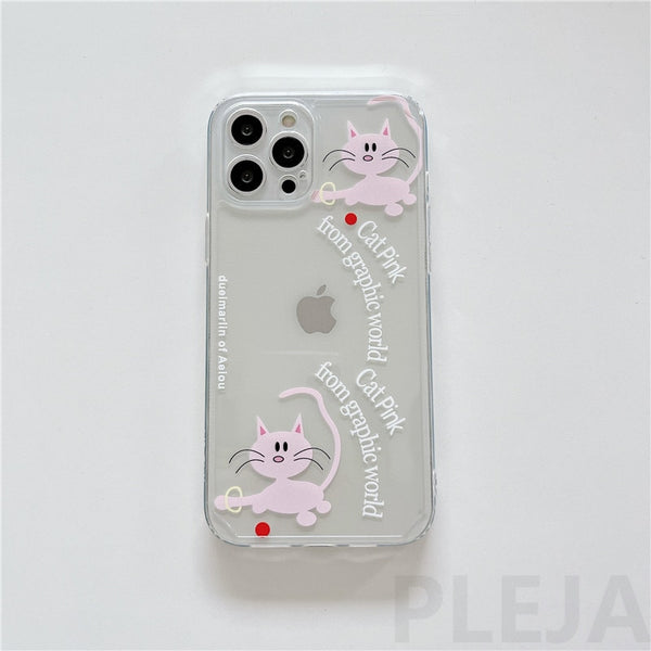 Cute Cat Pattern Phone Cases For iPhone