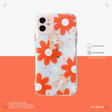 Cute Flower  Phone Case For iPhone  Soft Clear Shockproof Cover