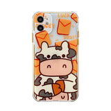 Cute Korea Cartoon Cat Phone Case For iPhone Coques