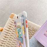 Cute Korea Cartoon Cat Phone Case For iPhone Coques