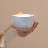 Cute LED Night Light Teacup Cat Lamp Touch Sensor Nightlights