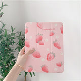 Cute Peach Strawberry Case For Ipad Pro Case Cover  PC