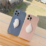 Cute Phone Cover For iPhone  Soft Squishy Animal Plain Case