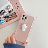 Cute Phone Cover For iPhone  Soft Squishy Animal Plain Case