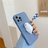 Cute Phone Cover For iPhone  Soft Squishy Animal Plain Case