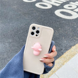 Cute Phone Cover For iPhone  Soft Squishy Animal Plain Case