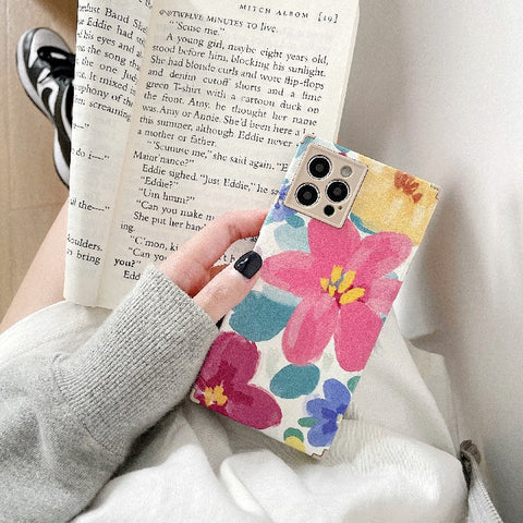 Cute Purple Flower Phone Case For Apple iPhone Cover Fashion