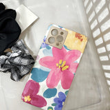 Cute Purple Flower Phone Case For Apple iPhone Cover Fashion