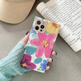 Cute Purple Flower Phone Case For Apple iPhone Cover Fashion