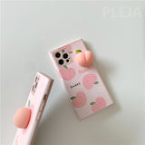 Cute Squishy Pink Peach Phone Case For iphone