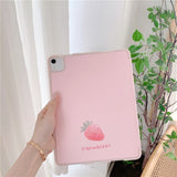 Cute Strawberry for IPad Pro Cover Capa with Pencil Slot