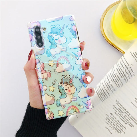 Cute Unicorn Phone Case For Samsung Back Cover Fashion Cartoon