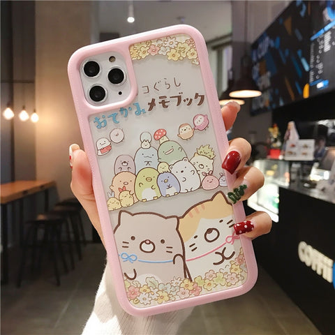 Cute Cartoon Phone Case For IPhone 2 In 1 Anime Cases