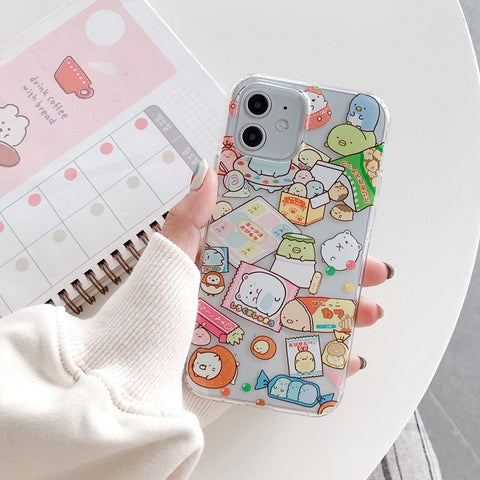 Cute Cartoon Sumikko Gurashi Phone Case For IPhone