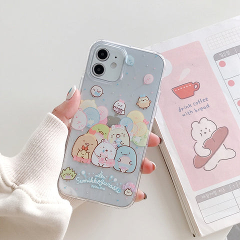 Cute Cartoon Sumikko Gurashi Phone Case For IPhone