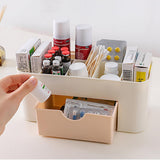 Desktop Organizer Drawer Plastic 6 Grid Cosmetics Storage Box Stationery Container Pen Holder