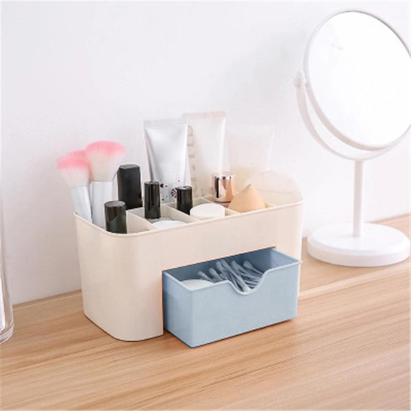 Desktop Organizer Drawer Plastic 6 Grid Cosmetics Storage Box Stationery Container Pen Holder