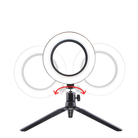 LED Selfie Ring Fill Light Photo Ring Lamp With Tripod For Makeup Video Live