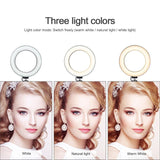 LED Selfie Ring Fill Light Photo Ring Lamp With Tripod For Makeup Video Live