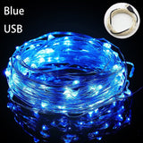 LED Starry String USB Lights Fairy MicroTransparent Wire