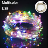 LED Starry String USB Lights Fairy MicroTransparent Wire