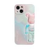 Fashion Bear Case For iPhone Violent Bear Mobile Phone Cover IMD Craft For iPhone