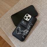 Fashion Brand Down Jacket Anti Falling Protective Phone Case For iPhone
