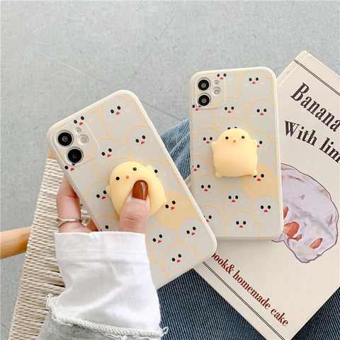 Fashion Cute Squishy Toy Soft Phone Case for iPhone