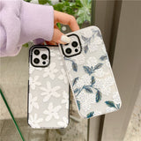 Fashion Flowers Pattern Phone Case For iPhone