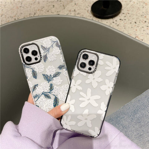 Fashion Flowers Pattern Phone Case For iPhone