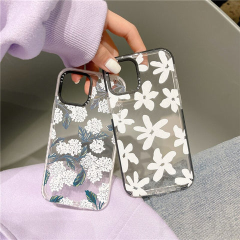 Fashion Flowers Pattern Phone Case For iPhone