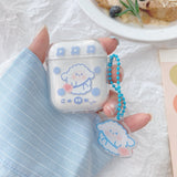 For AirPod Case Cat Dog Transparent Clear Cute Cartoon Phone