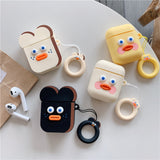 For AirPods Case Cute Cartoon Duck Pattern Earphone Cases Phone