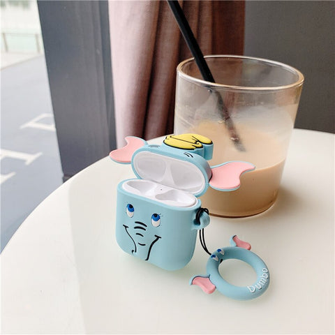 Earphone Protect Case Cute Cartoon Elephant Cover