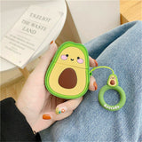 For AirPods Cute 3D Fruit Cartoon Case Bag Silicone Phone