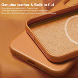 For Magsafe Magnetic Leather Liquid Silicone Case For iPhone  Cover
