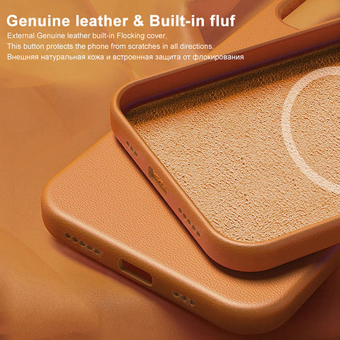 For Magsafe Magnetic Leather Liquid Silicone Case For iPhone  Cover