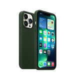 For Magsafe Magnetic Leather Liquid Silicone Case For iPhone  Cover