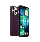 For Magsafe Magnetic Leather Liquid Silicone Case For iPhone  Cover